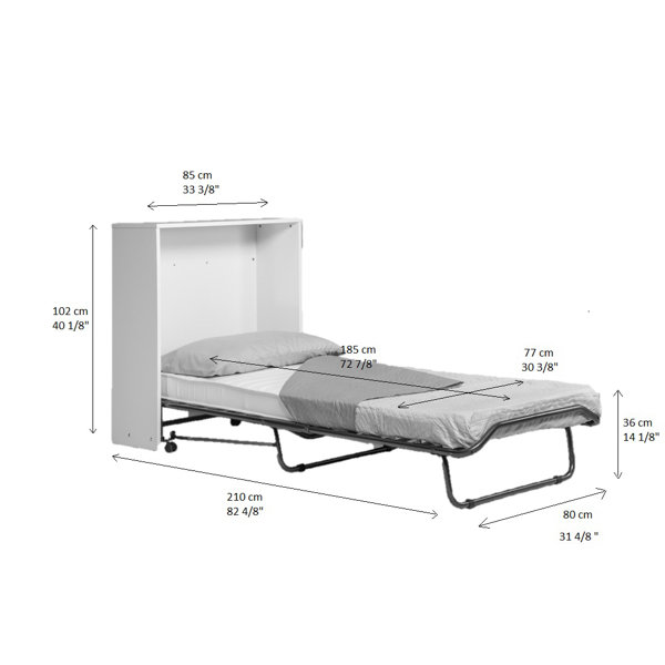 Zipcode Design™ Rogelio Murphy Bed with Mattress & Reviews Wayfair